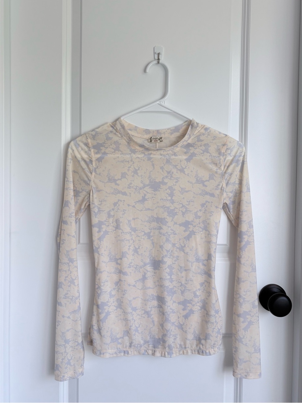 Intimately Free People Mesh Floral Long Sleeve Top